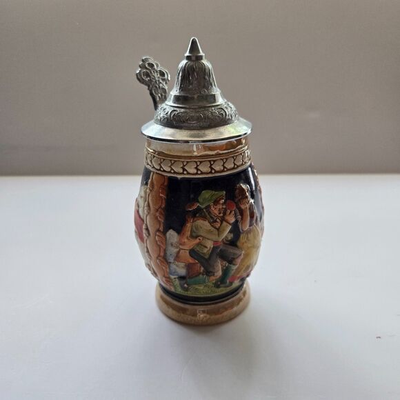 German Beer Stein Collectible Mug Hand Painted Vintage Bar Drinkware - Picture 4 of 4